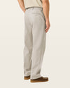Back view of model wearing Cloud Signature Iron Free Khakis, Relaxed Fit with Stain Defender®.