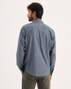 Back view of model wearing Alton Ultimate Shirt, Regular Fit.