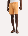 Front view of model wearing Apricot Tan Ultimate 9.5