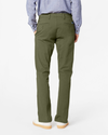 Back view of model wearing Army Olive Ultimate Chinos, Slim Fit.
