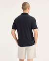 Back view of model wearing Beautiful Black Original Polo, Slim Fit.