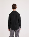 Back view of model wearing Beautiful Black Original Shirt, Regular Fit.