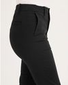 Side view of model wearing Beautiful Black Weekend Chinos, Skinny Fit.