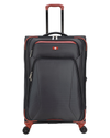 Front view of  Black Benton Luggage Set (3 Piece).