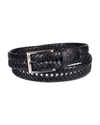 Front view of  Black Braided Belt.