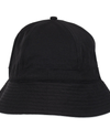 Front view of  Black Bucket Hat.
