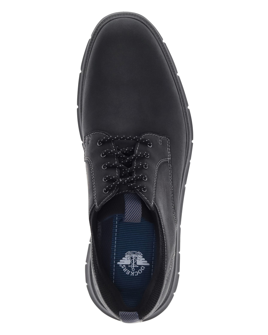 View of  Black Cooper Oxford Shoes.