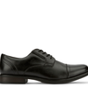 Side view of  Black Garfield Dress Shoes.