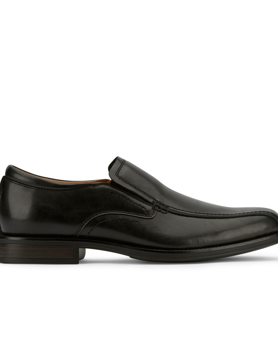 Side view of  Black Greer Dress Shoes.