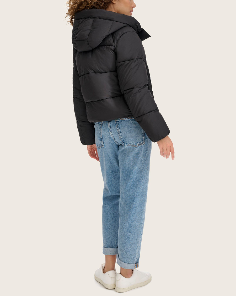 Hooded Matte Bubble Puffer Jacket Dockers