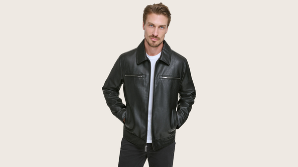 Dockers jacket leather best sale