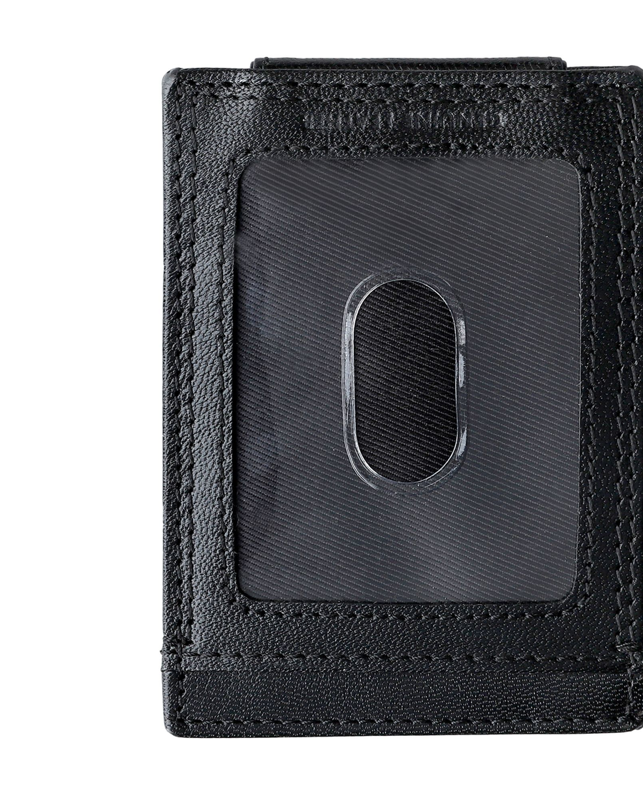 View of  Black RFID Magnetic FPW Wallet.