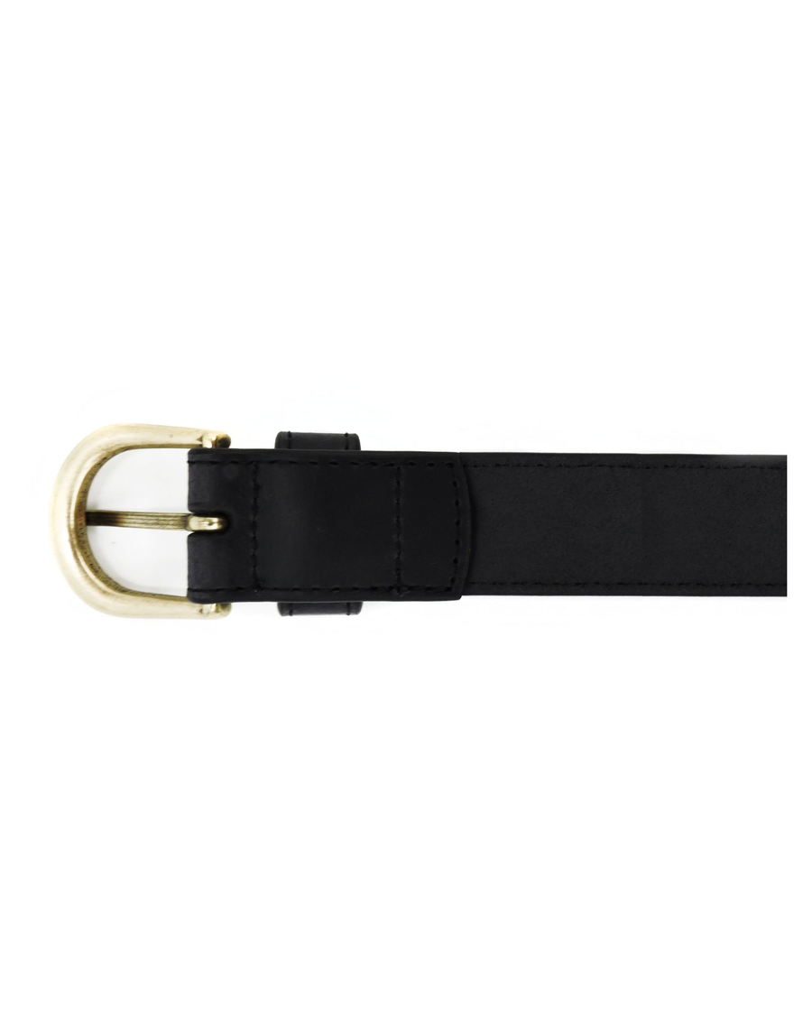 Back view of  Black Refined Classic Belt.