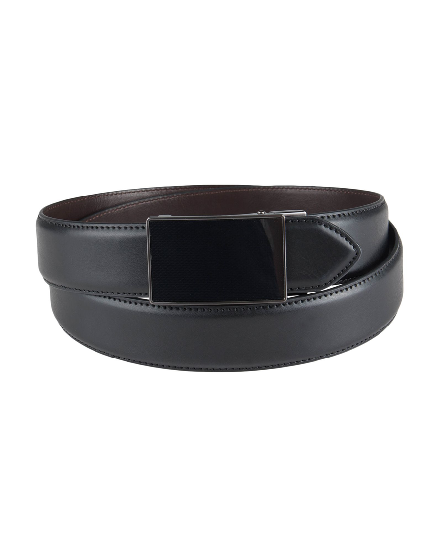 View of  Black Semi Auto Plaque Belt.