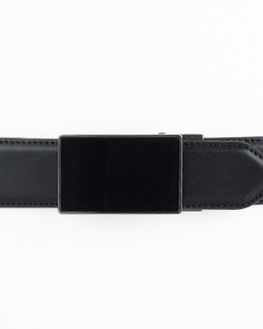 View of  Black Semi Auto Plaque Belt.