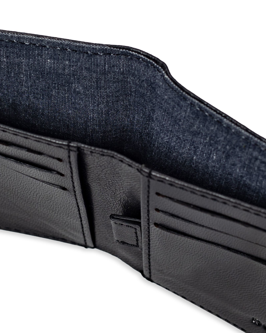 View of  Black Slimfold Wallet.