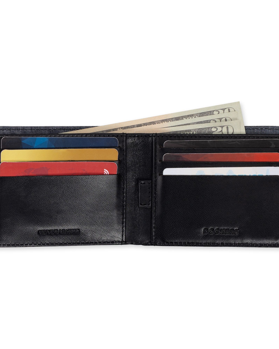 View of  Black Slimfold Wallet.