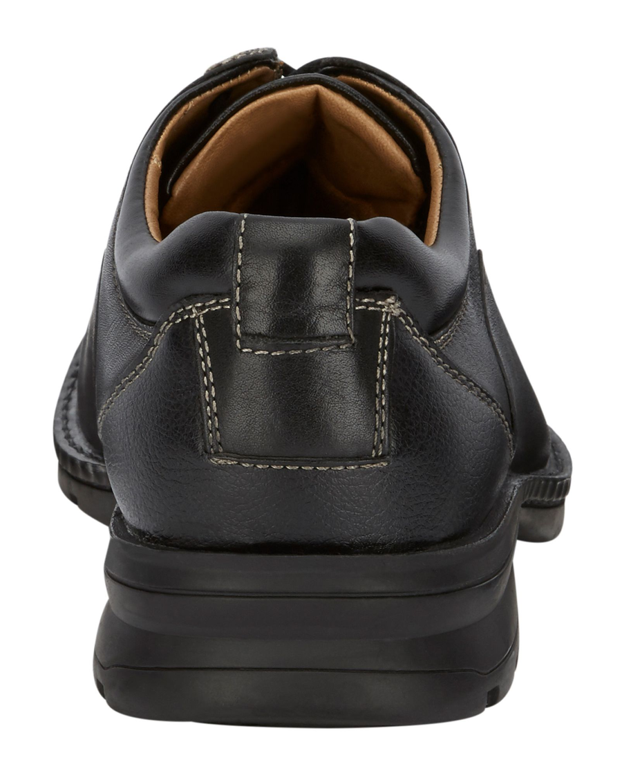 Back view of  Black Trustee Oxford Shoes.