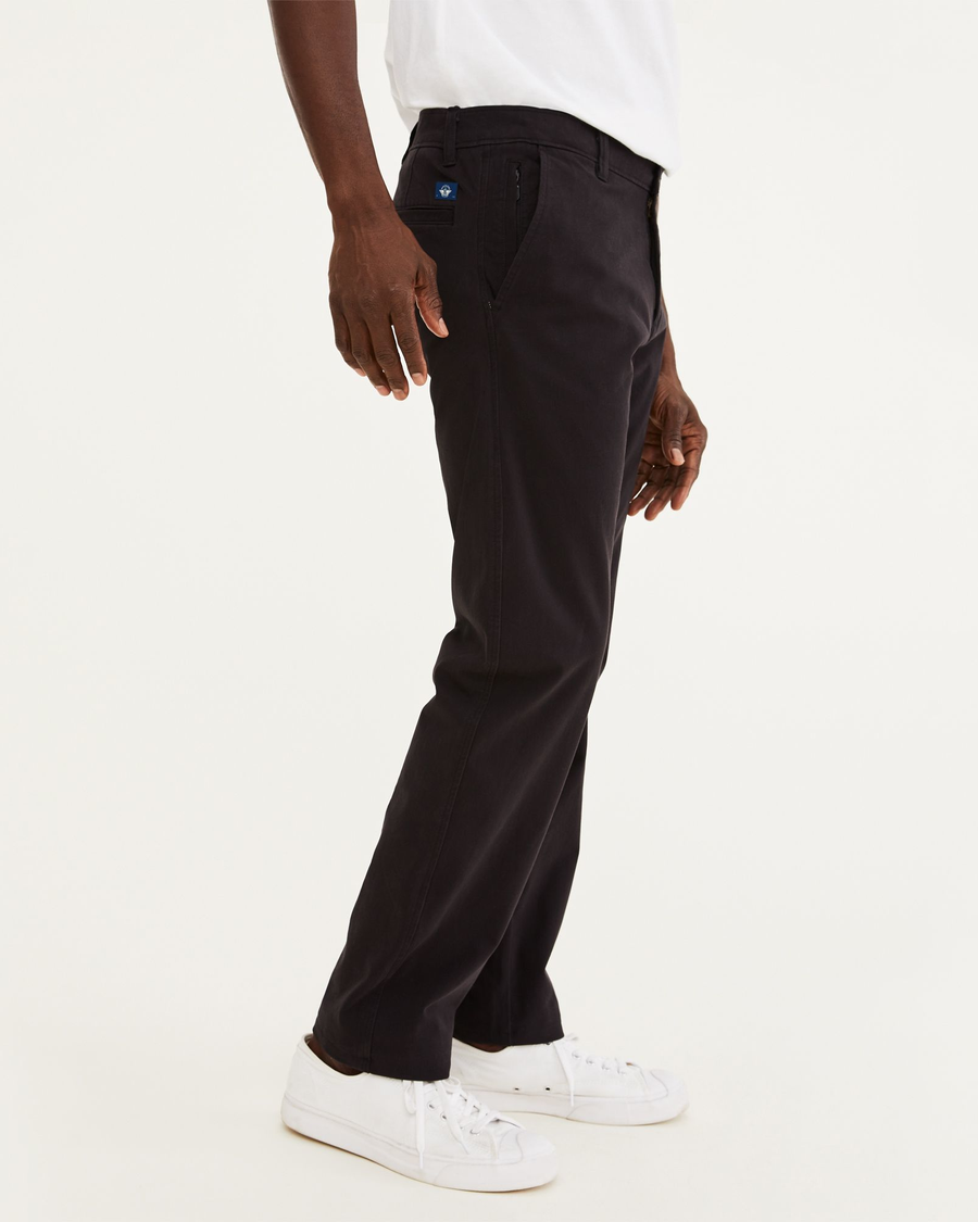 Dunnes Stores  Black Tapered Fit Ultra Stretch Chino Trousers