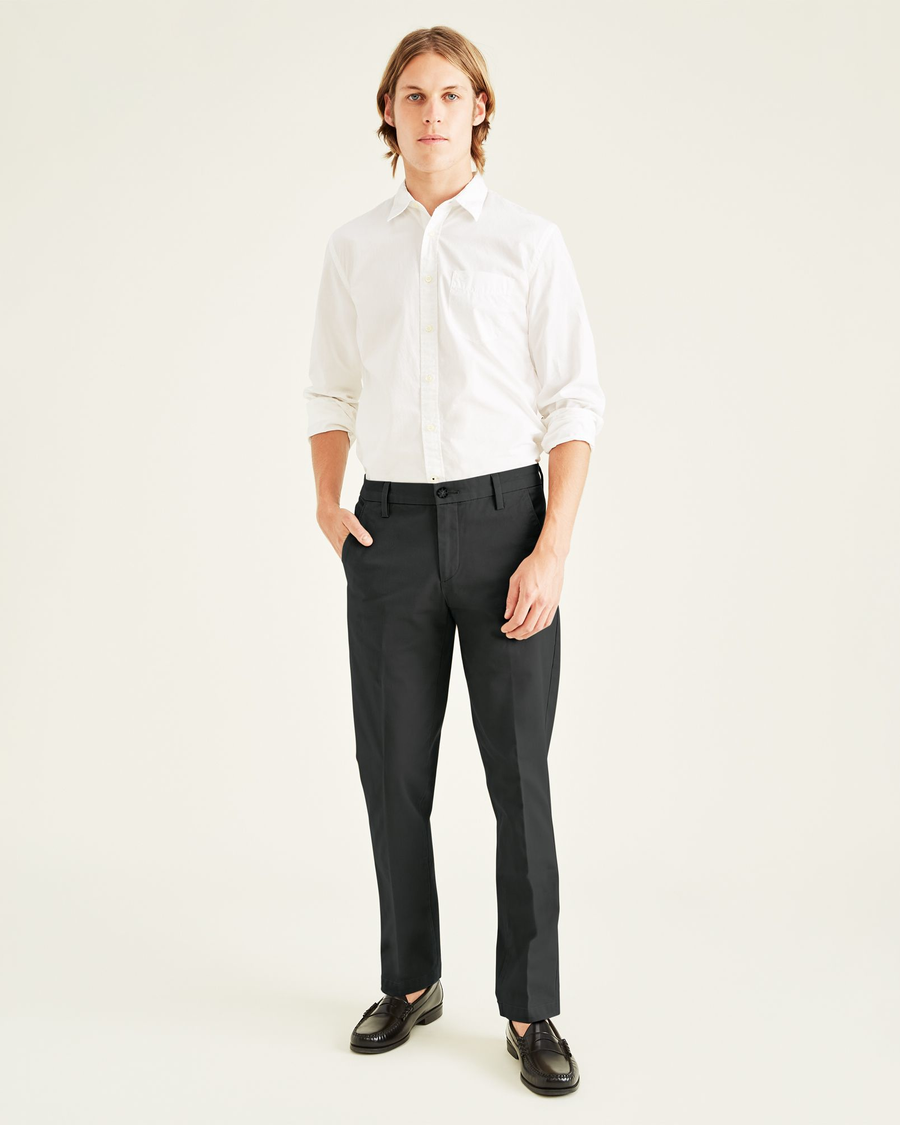 Black Workday Khakis Slim Fit front