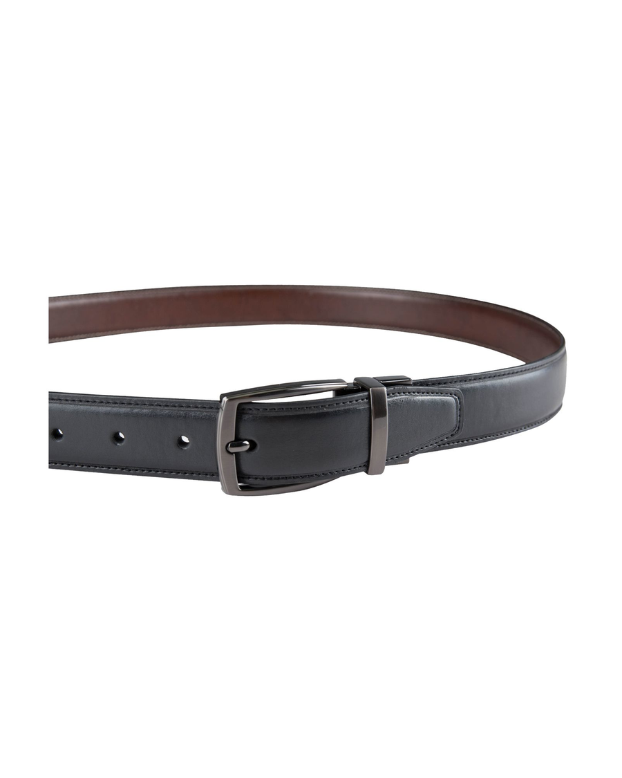 Full Leather Work Uniform Belt with Rounded Buckle 1 and 1/4 Wide (32) at   Men's Clothing store