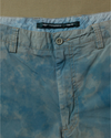 View of model wearing Blue Dyed Pants, Standard Fit - 30x30.