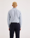 Back view of model wearing Bluefin Stretch Oxford Shirt, Slim Fit.