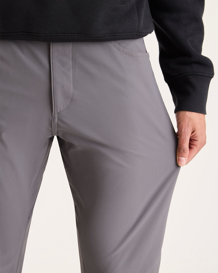 View of model wearing Boulevard Go Airweave 5-Pocket, Straight Fit.