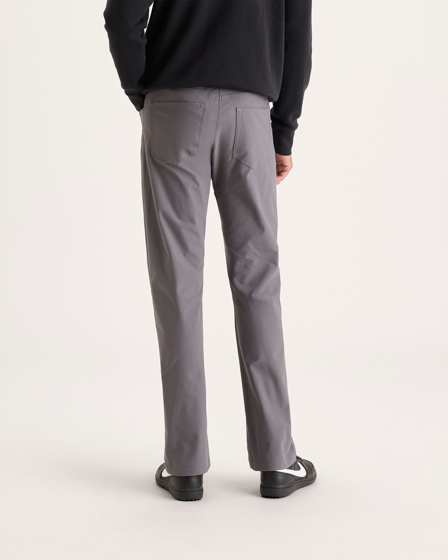Back view of model wearing Boulevard Go Airweave 5-Pocket, Straight Fit.