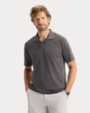 Front view of model wearing Boulevard Go Polo, Regular Fit.