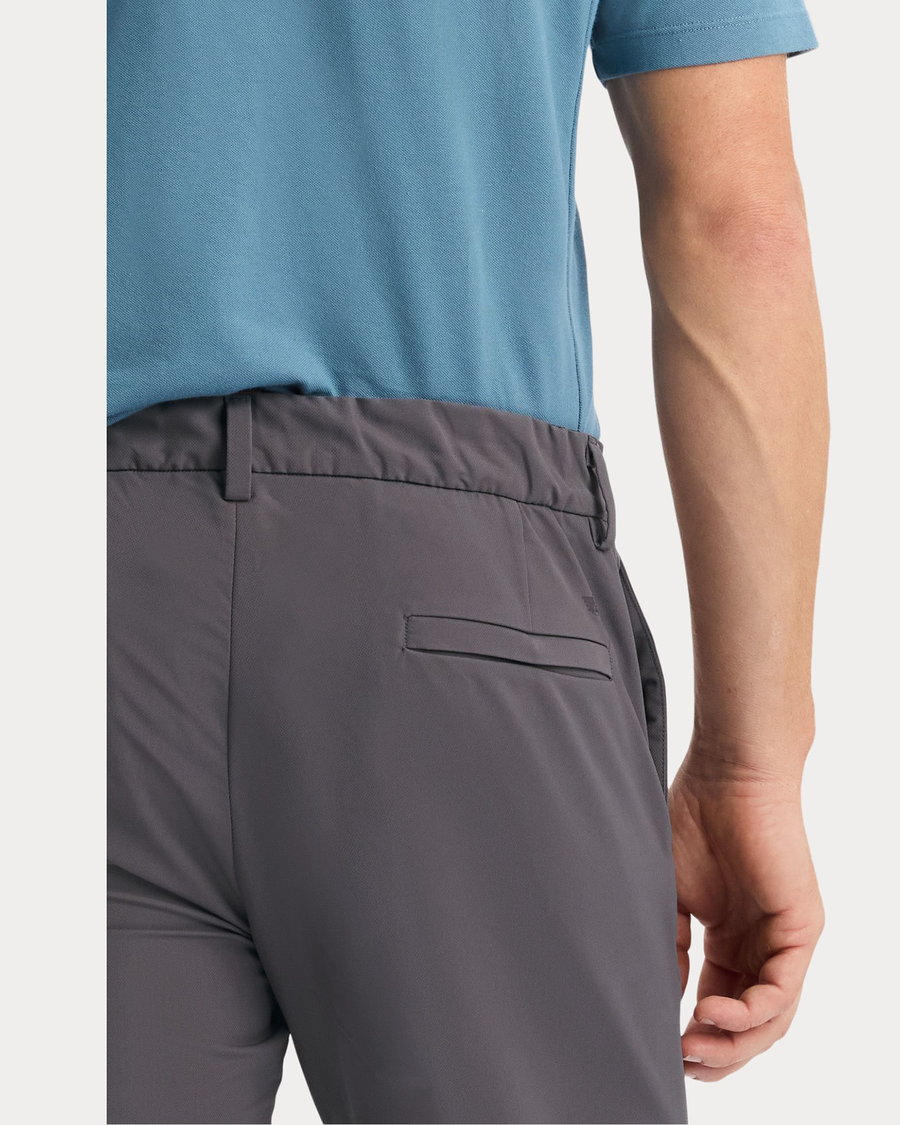 View of model wearing Boulevard Go Pro Pant with AceFlex, Slim Fit.