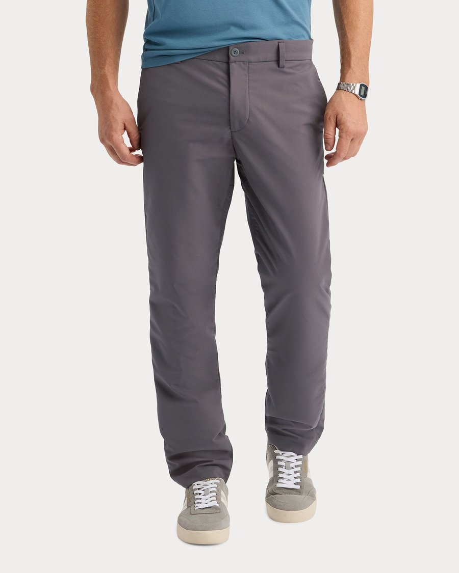 Front view of model wearing Boulevard Go Pro Pant with AceFlex, Slim Fit.