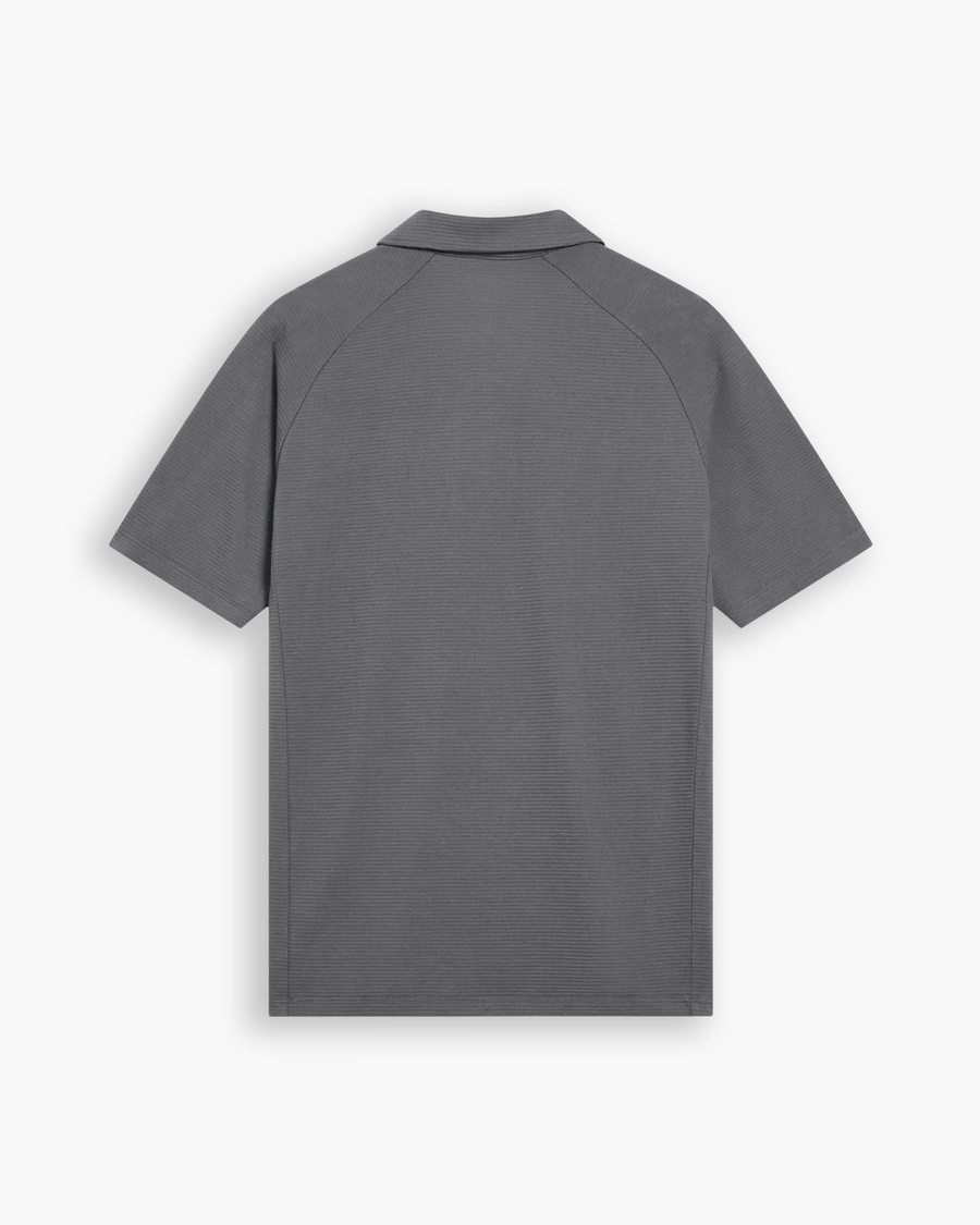 View of model wearing Boulevard Go Raglan Polo, Regular Fit.