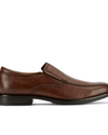 Side view of  Brown Greer Dress Shoes.