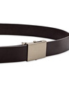 View of  Brown Leather Bridle Belt with Military Plaque, 35 MM.