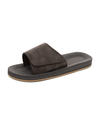 View of  Brown Perforated Casual Slides.