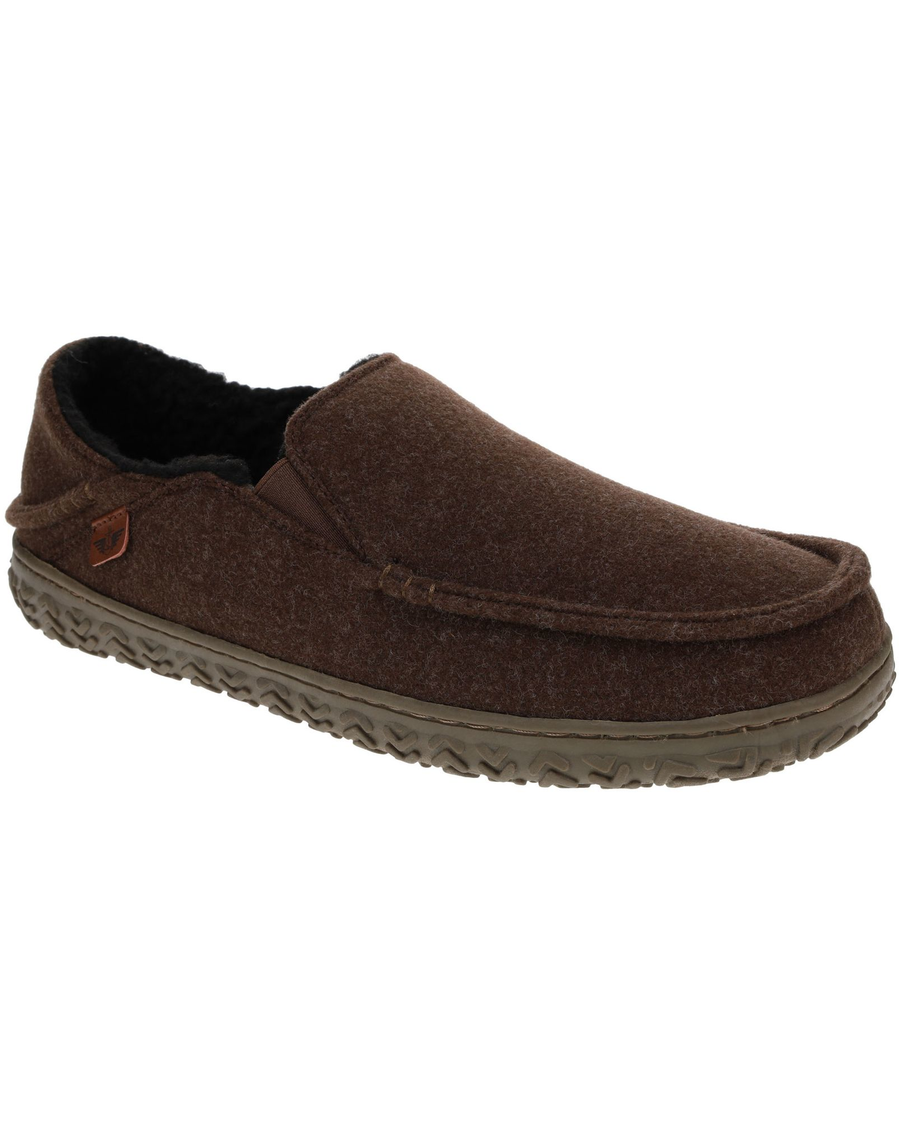 Front view of  Brown Rugged Crashback Clog.