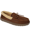 Front view of  Brown Rugged Lodge Moccasin.