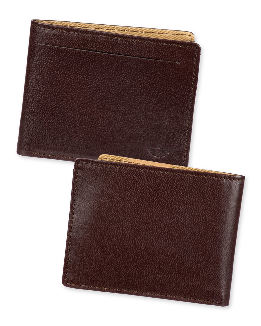 View of  Brown Slimfold Wallet.