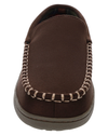 View of  Brown Ultrawool Venetian Moccasin Slippers.