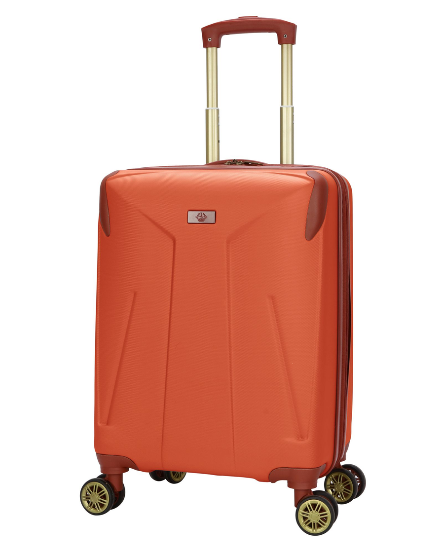 View of  Burnt Orange Tourney Luggage Set (3 Piece).