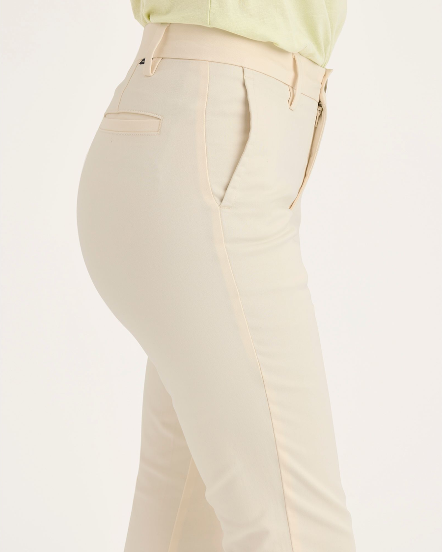 Side view of model wearing Buttercream Weekend Chinos, Skinny Fit.