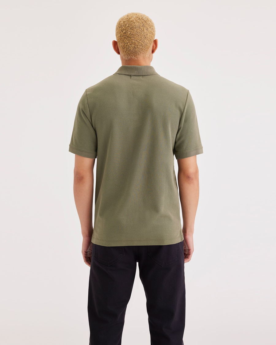 Back view of model wearing Camo Original Polo, Slim Fit.