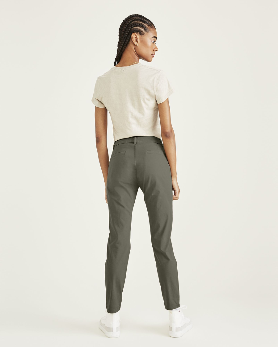 Cigarette trousers - Light green - Ladies | H&M IN
