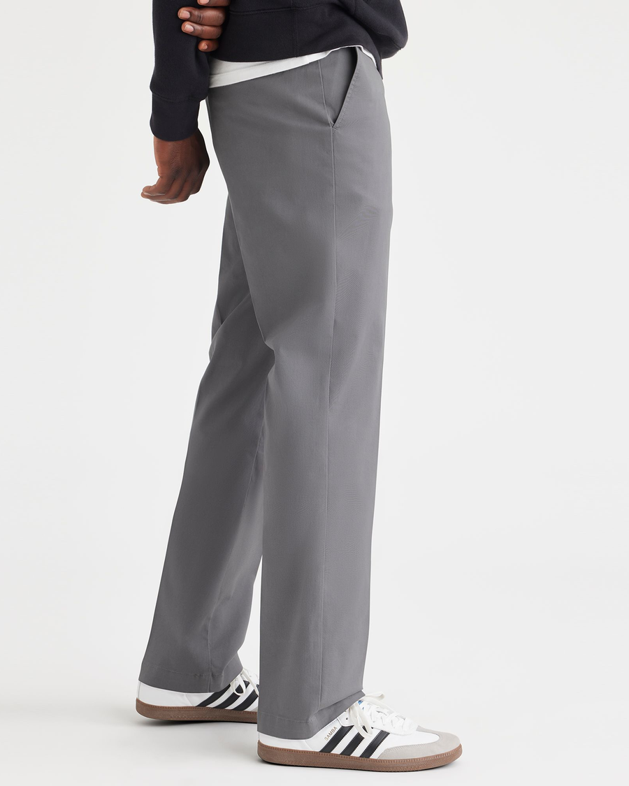 Grey Dockers Straight Fit Mens Pants Dockers D2 Signatures Straight Fit  Men's 40 X Premium Quality