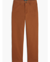 Front view of model wearing Caramel Cafe Weekend Chinos, High Straight Fit.