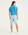 Back view of model wearing Cendre Blue Ultimate 9.5" Shorts (Big and Tall).