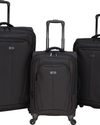 View of  Charcoal Freestyle Luggage Set (3 Piece).