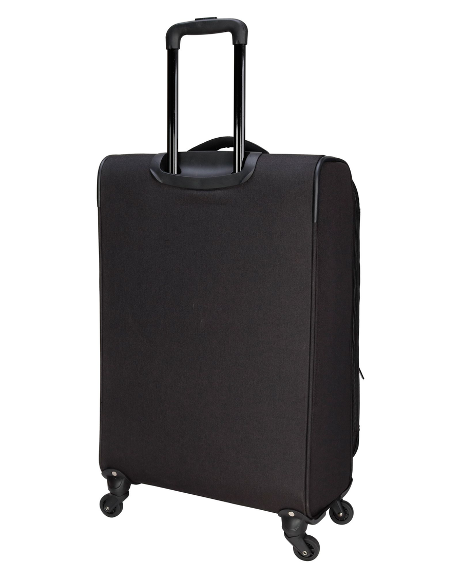 Back view of  Charcoal Freestyle Luggage Set (3 Piece).