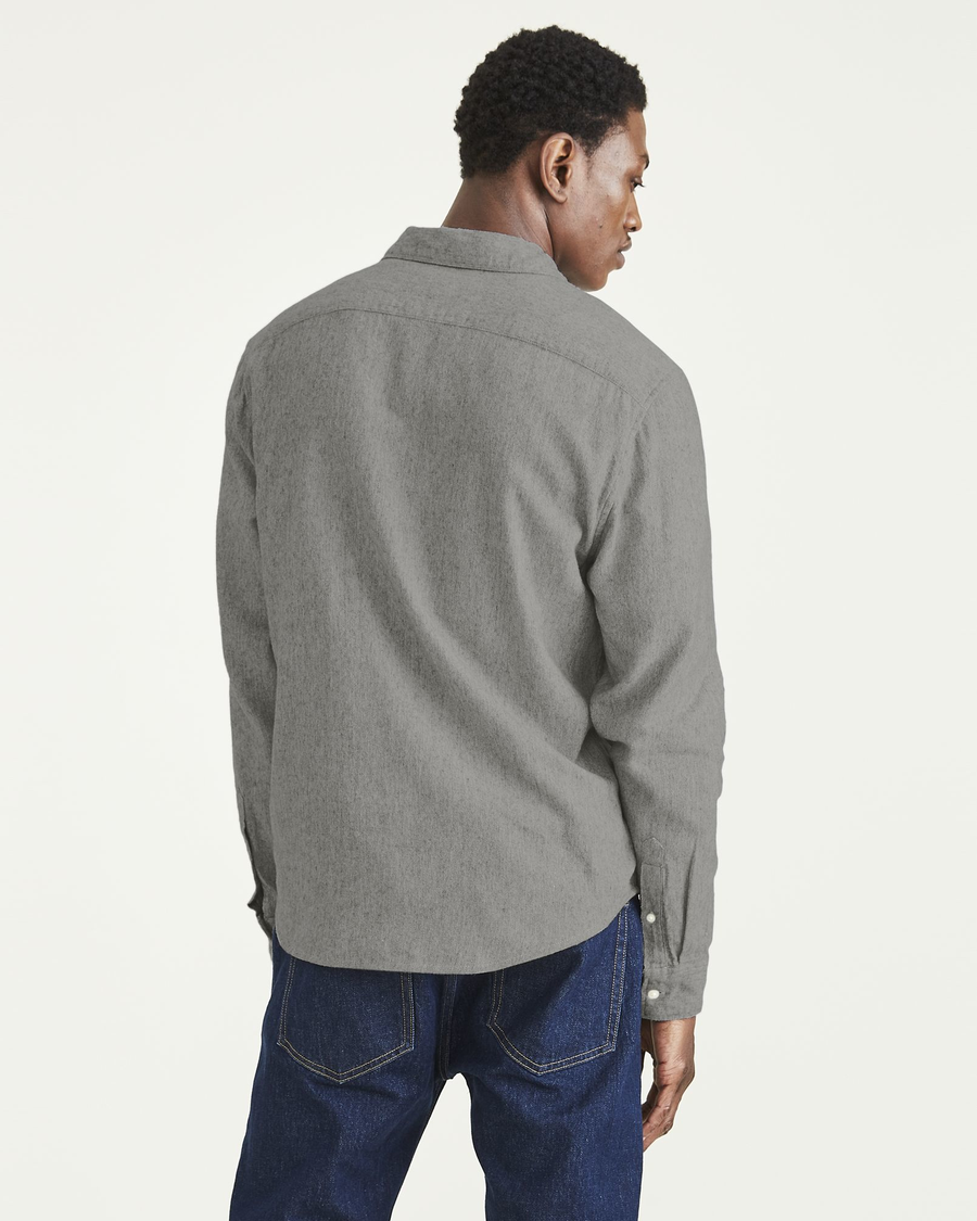 Back view of model wearing Chimera Casual Shirt, Regular Fit.